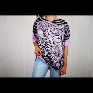 Asian art inspired streetwear top